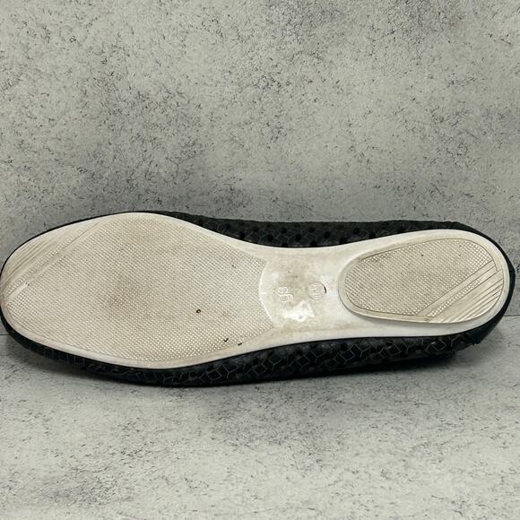 GENTLE SOULS - EUGENE TRAVEL PACKABLE WOVEN BALLET FLAT Black Size 8.5 - Picture 7 of 8